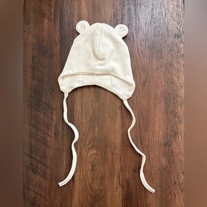 Cream Bear Ear Baby Hat